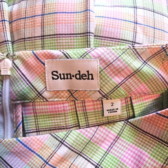 Sun-Deh Sunday Ice Cream Pastel Plaid Mini Skirt - Picture 6 of 7